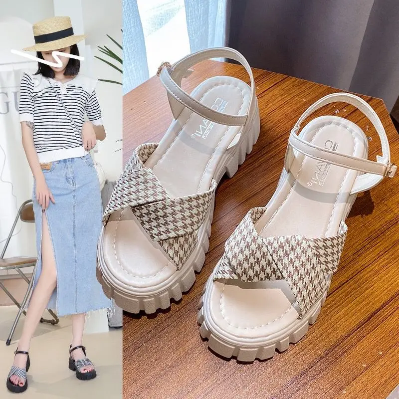 Sepatu Sandal Wedges Wanita Import Premium S-13