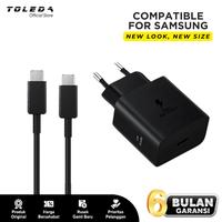Gambar Charger Compatible For Samsung Fast Charging 2.0 New Model 45w Type C to Type C - Hitam dari Toleda Indonesia Kota Tangerang 5 Tokopedia