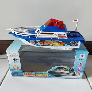 Kapal Boat Marine - Mainan Kapal Patroli Polisi Air - Mainan Anak