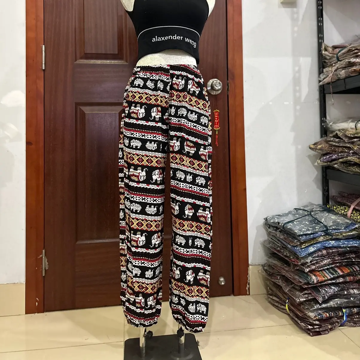 Quần con voi Thái Lan vải lanh tole- mặc mát - xinh
