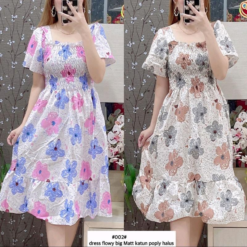 Gege-  Natasya dress/ daster Motif bunga dress fashion wanita  banyak motif 0