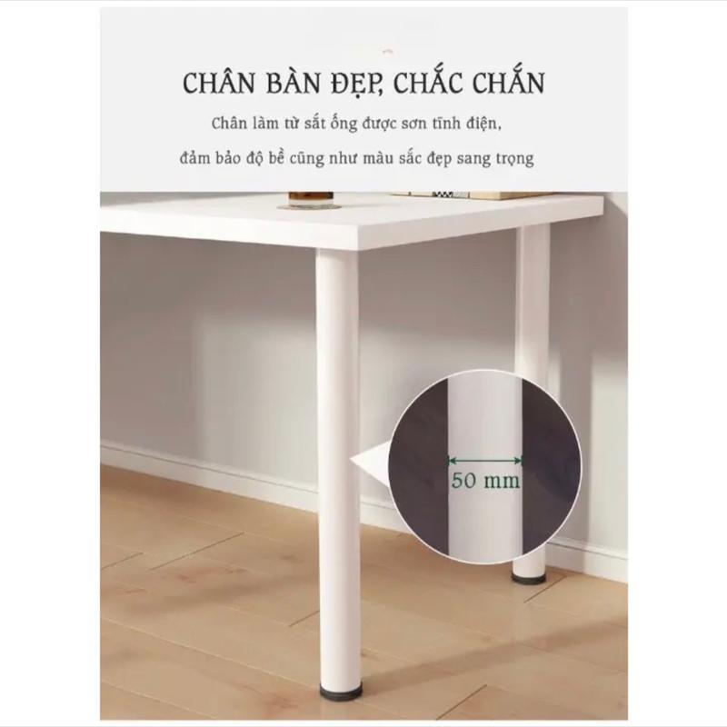 Bàn Gamming,Làm việc Decor chân sắt to tròn sơn tĩnh điện, mặt bàn gỗ chống trầy xước. Mẫu mới hot bàn _ 8