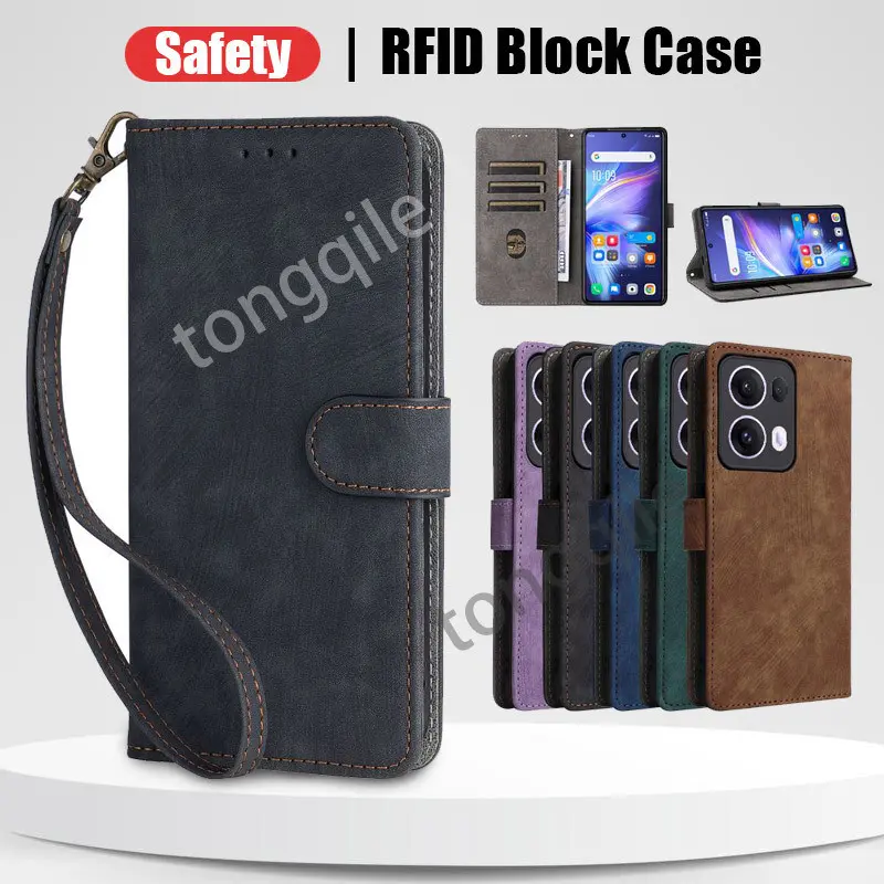 Flip Case For OPPO Reno13 Pro Reno 13 13F F 13Pro Reno13F 5G 4G 2024 2025 Leather Phone Cover Casing Card Slot Wallet Stand Holder Soft TPU Edge Shockproof Bumper Safe RFID Block