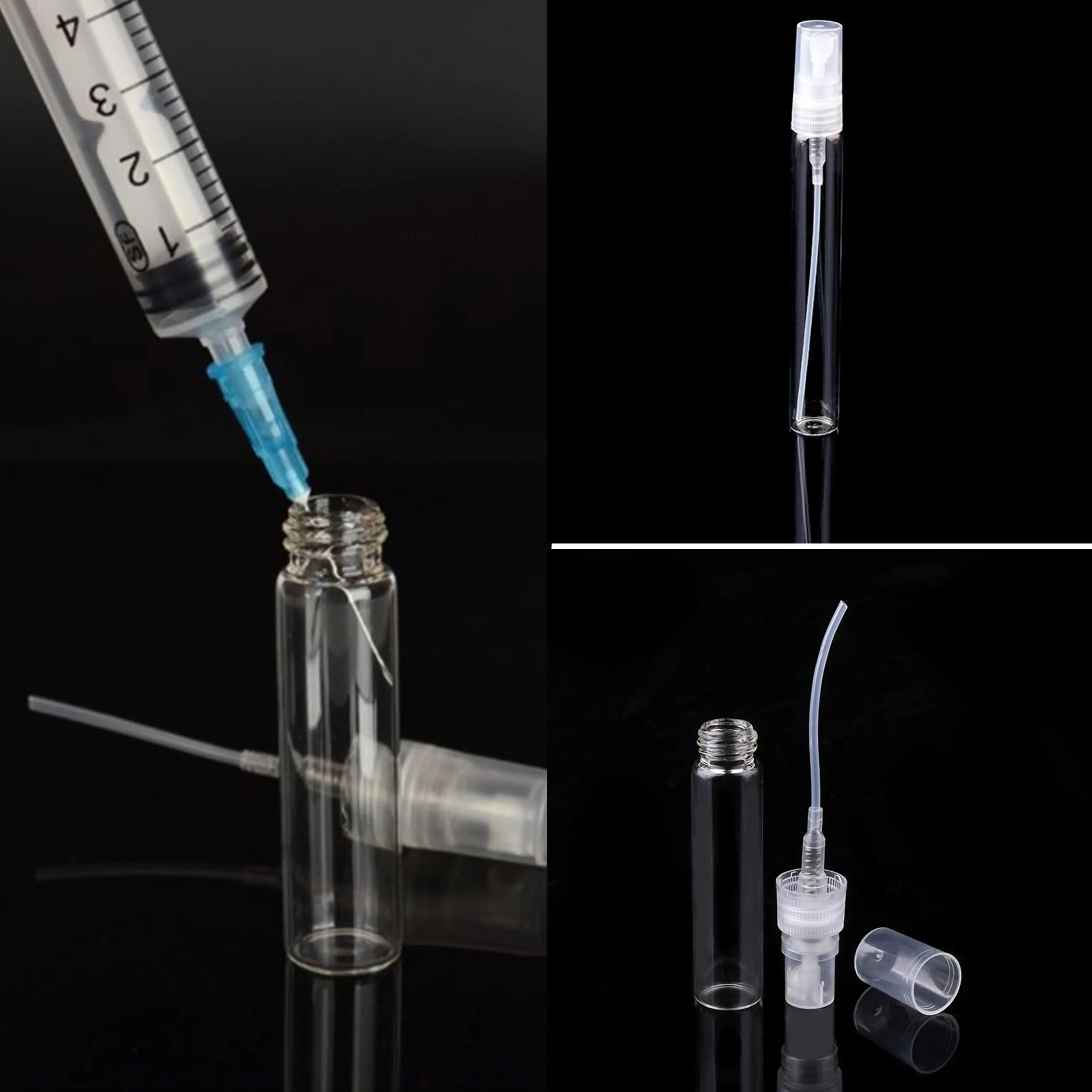 Chai Xịt Thủy Tinh Nước Hoa, Rỗng, Cầm Tay, Có 3ml, 5ml Và 10ml, Kích Thước Nhỏ