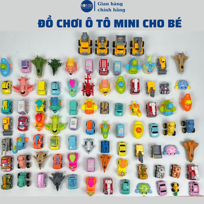 Bộ xe ô tô đồ chơi mini cho bé có dây cót cute, xe cẩu đồ chơi, xe buýt xe cứu hỏa, xe tăng, máy bay đồ chơi cho bé