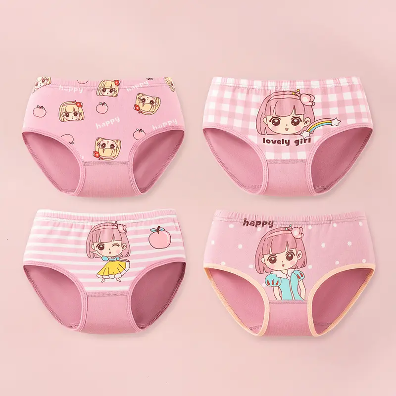 Set 4 Quần Chip Cho Bé Gái BellarBra, Quần Lót Bé Gái Co Giãn 4 Chiều, Thấm Hút Mồ Hôi Nhanh Chóng L7002 8