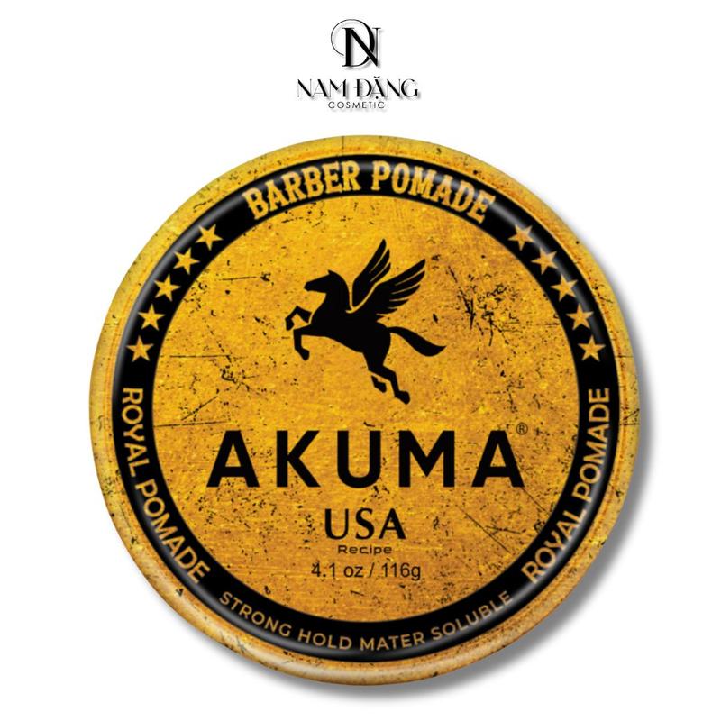Sáp vuốt tóc AKUMA ROYAL POMADE 116g & 56g hương thơm nam tính lịch lãm, giữ nếp lên đến 12h phù hợp mọi chất tóc Chăm Sóc Tóc Dưỡng Tóc