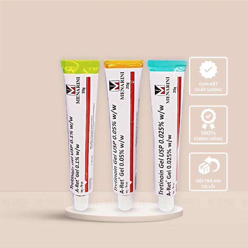 Tretinoin Nhôm  20g aret ấn đủ nồng độ giảm mụn
