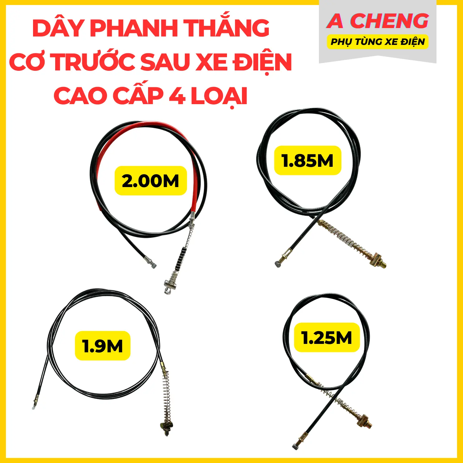 Dây Phanh Dây Thắng Cơ Trước Sau Cho Xe Đạp, Xe Điện Cao Cấp