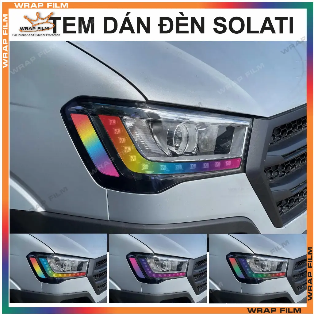 Decal dán đèn Hyundai Solati ( bộ bao gồm 2 bên)