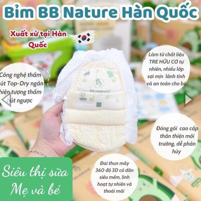 Bỉm BB Nature hữu cơ Hàn Quốc mềm mịn 1