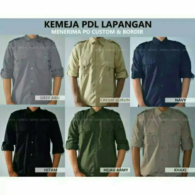 KEMEJA PDL LAPANGAN LENGAN PANJANG PDH