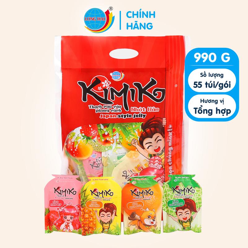 Thạch Rau Câu Long Hải Phong Cách Nhật Bản Kimiko Túi 990 G Ăn Vặt Snack Food