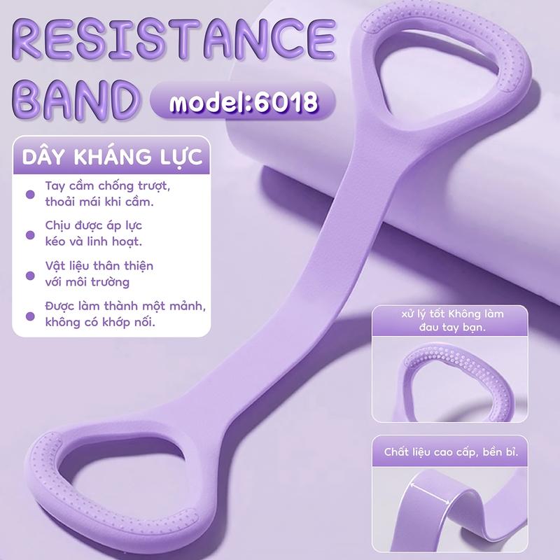 (6018)BG VIỆT NAM MALL-Dây Số 8 Silicon Kháng Lực Yoga Mở Vai, Thể Lực, Tập Tay, Mông Đa Năng Dây Kháng Lực Cao Su dây  kháng  lực  số  8