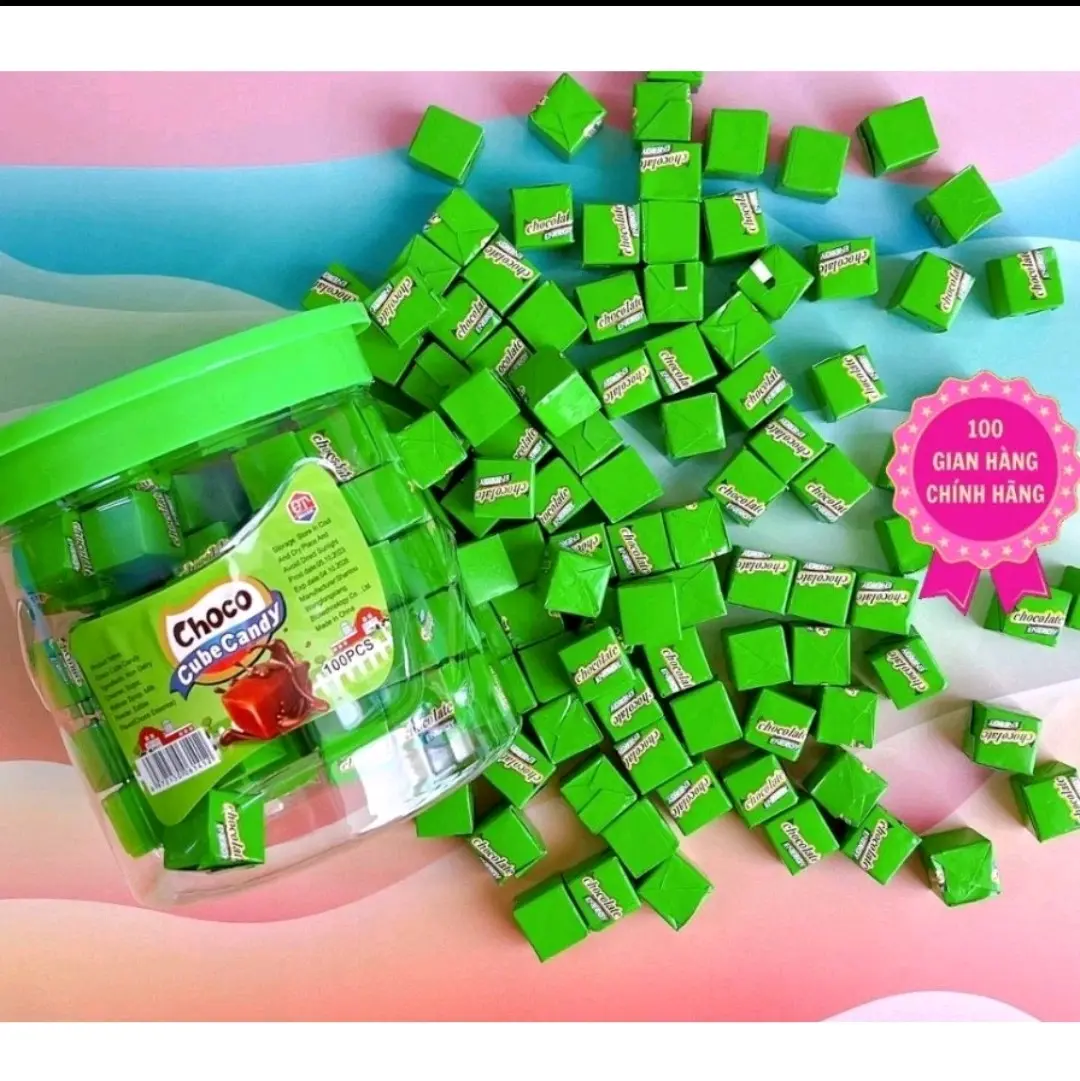Hộp 100 viên kẹo Choco Candy vị milo, vị dâu, vị sữa , vị sữa chua