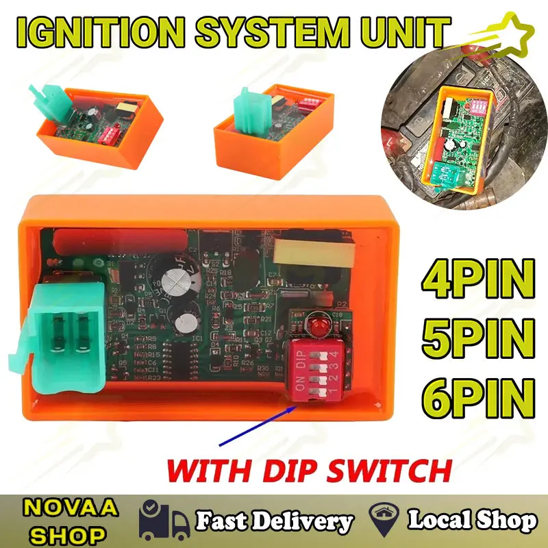 Motorcycle CDI Ignition Box with Adjustable Speed Limit 4 PIN ...