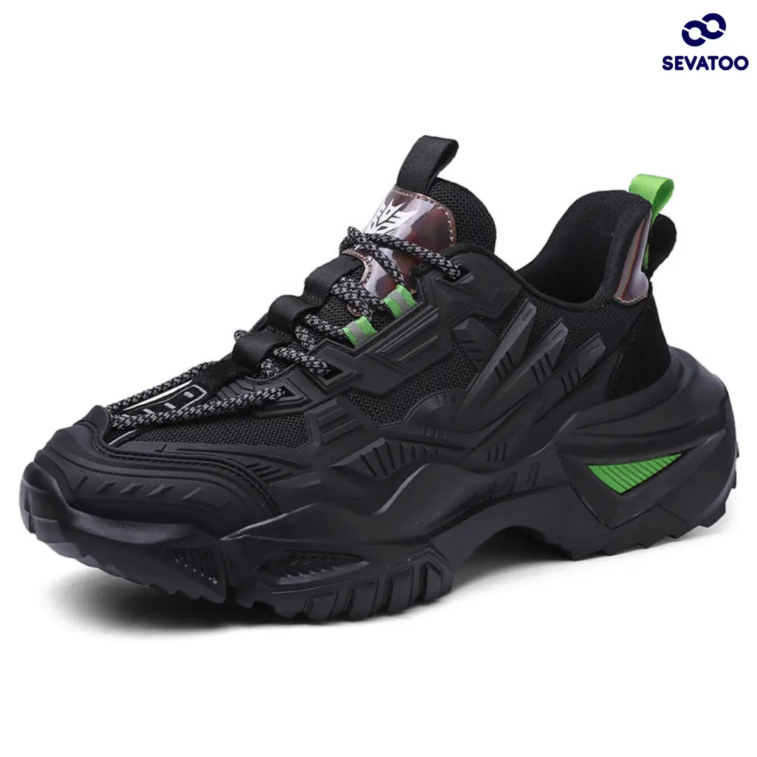 SVT Boush Black  Sepatu Sneaker Pria Casual Shoes Sneakers MTH
