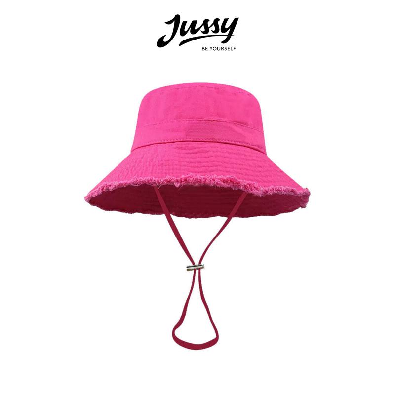 Mũ Bucket Tua Rua Hàng VNXK JB08 Jussy Official Vải Kaki Cotton 2 Lớp Nhiều Màu Đẹp Tai Bèo Tai Bèo