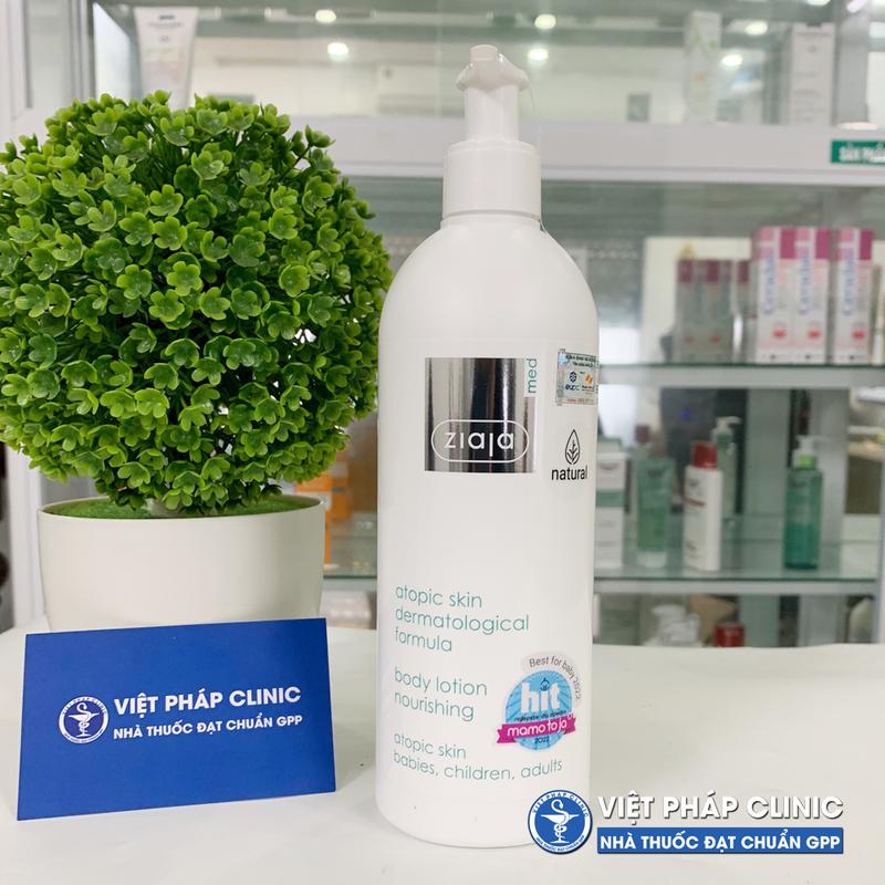  Nhũ Tương Mượt Da Toàn Thân 1% Urê - Ziaja Med Atopic Skin Dermatological Formula Body Lotion Nourishing 