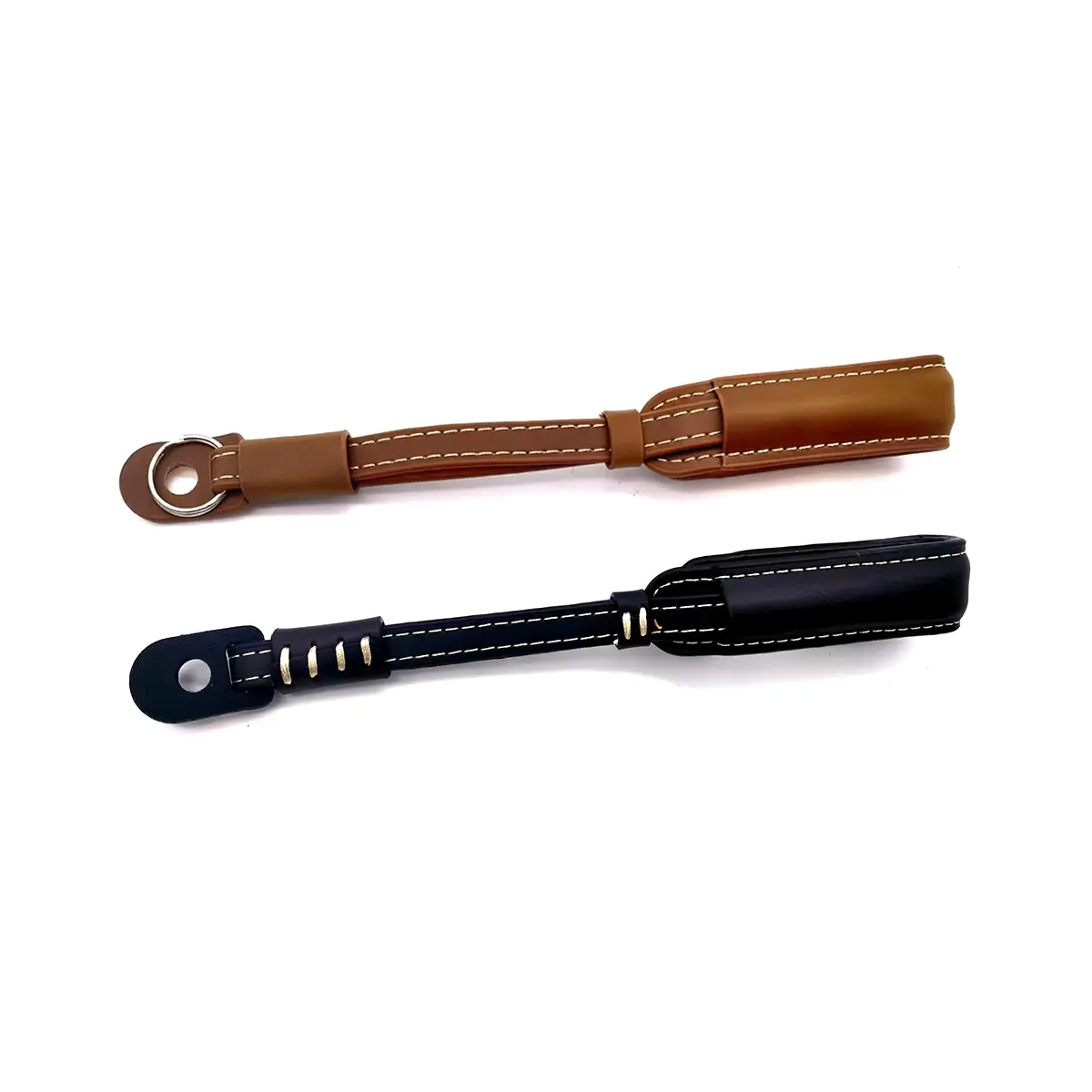 Suitable for SLR Leather Wrist Strap Digital Camera Anti-Lost and Anti-Fall Hand Strap -Brown