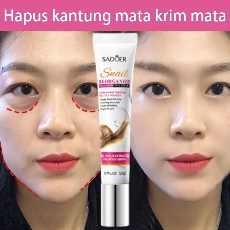 Eye cream menghilangkan mata panda penghilang kantung mata krim mata penghilang mata panda memudar lingkaran hitam Hidrasi dan Pelembab memperbaiki keriput mata 20g 0