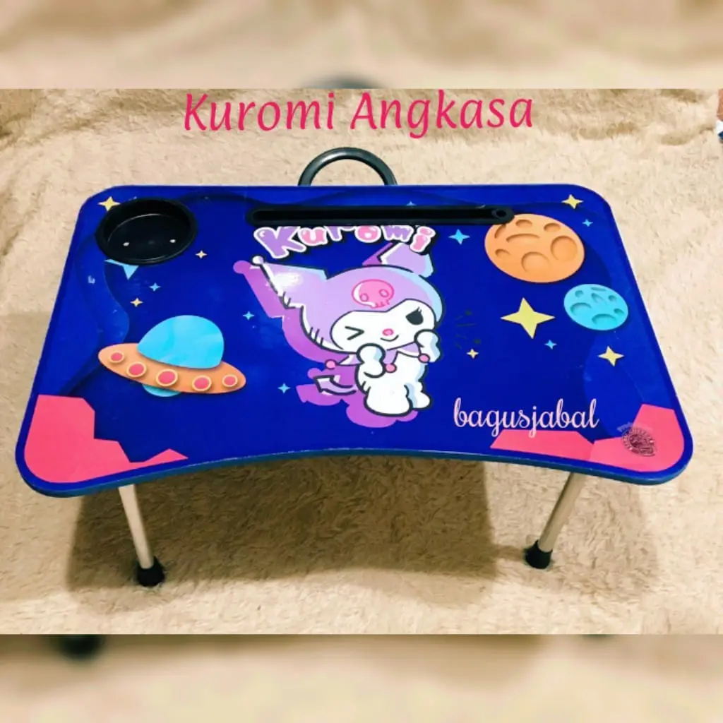 Meja Belajar Lipat Laptop Dan Tempat Gelas 01