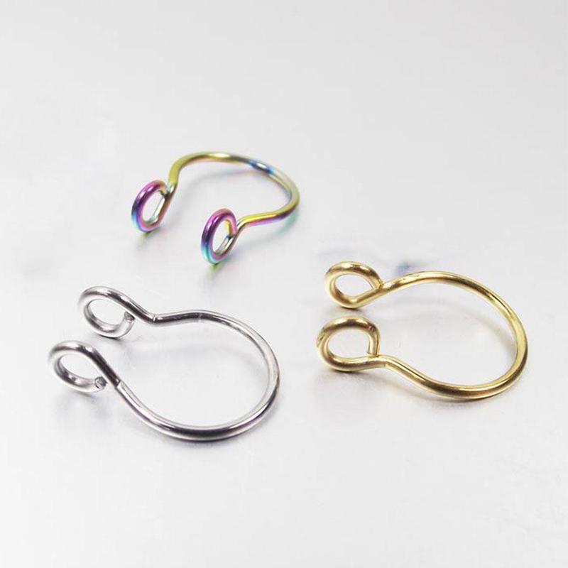 Product Introduction of Stainless Steel U-shaped Nose Rings Nose Clips And Plating Nose Pins Fittings Vacuum Piercing Z4T5 25