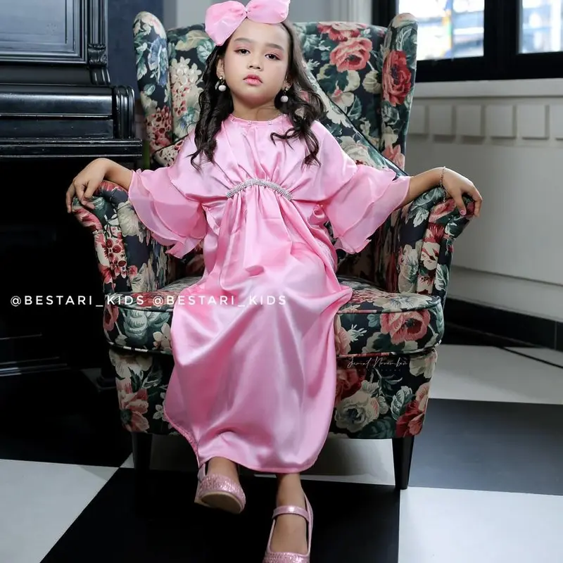 Kaftan Anak Lolita by Bestari muslim baju Lebaran Cewek Gamis 6-7 tahun 1