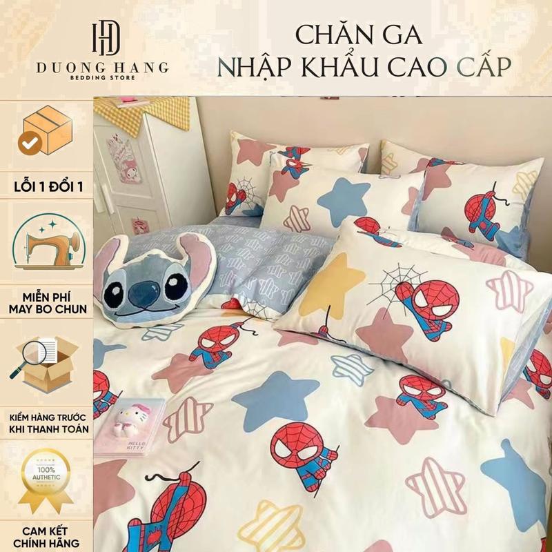  Bộ chăn ga COTTON ORGANIC - hoạ tiết cho bé yêu 