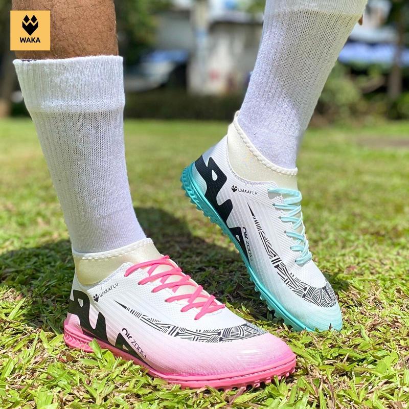 Giày Bóng Đá Waka Vapor 16 Màu EU gót đệm EVA Tặng Tất