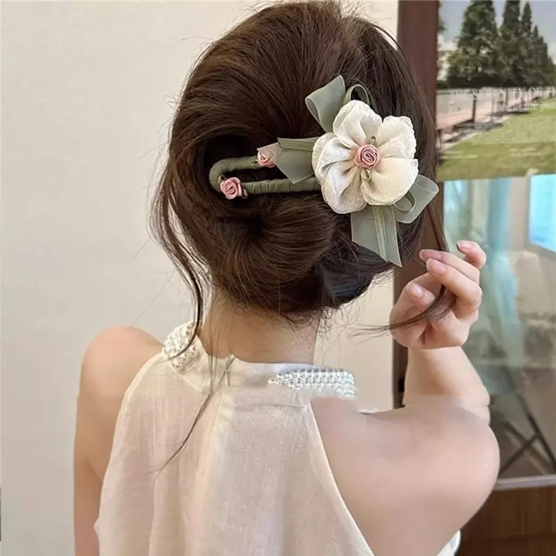 Lưới, Thiết Kế Siêu Thanh Lịch, Dành Cho Nữ,  Đuôi Vịt Miêu Tai Mèo Phong Cách Mori Ngọt Ngào  Cá Mập,  Chữ keptoc  longvu kept oct ieu thu kep  maidinhda  combo  vô  tri  lông   flat  hair  nhún  clip     siêu  khổng  lồ   hoa   bự kẹp  tóc kep  toc 0