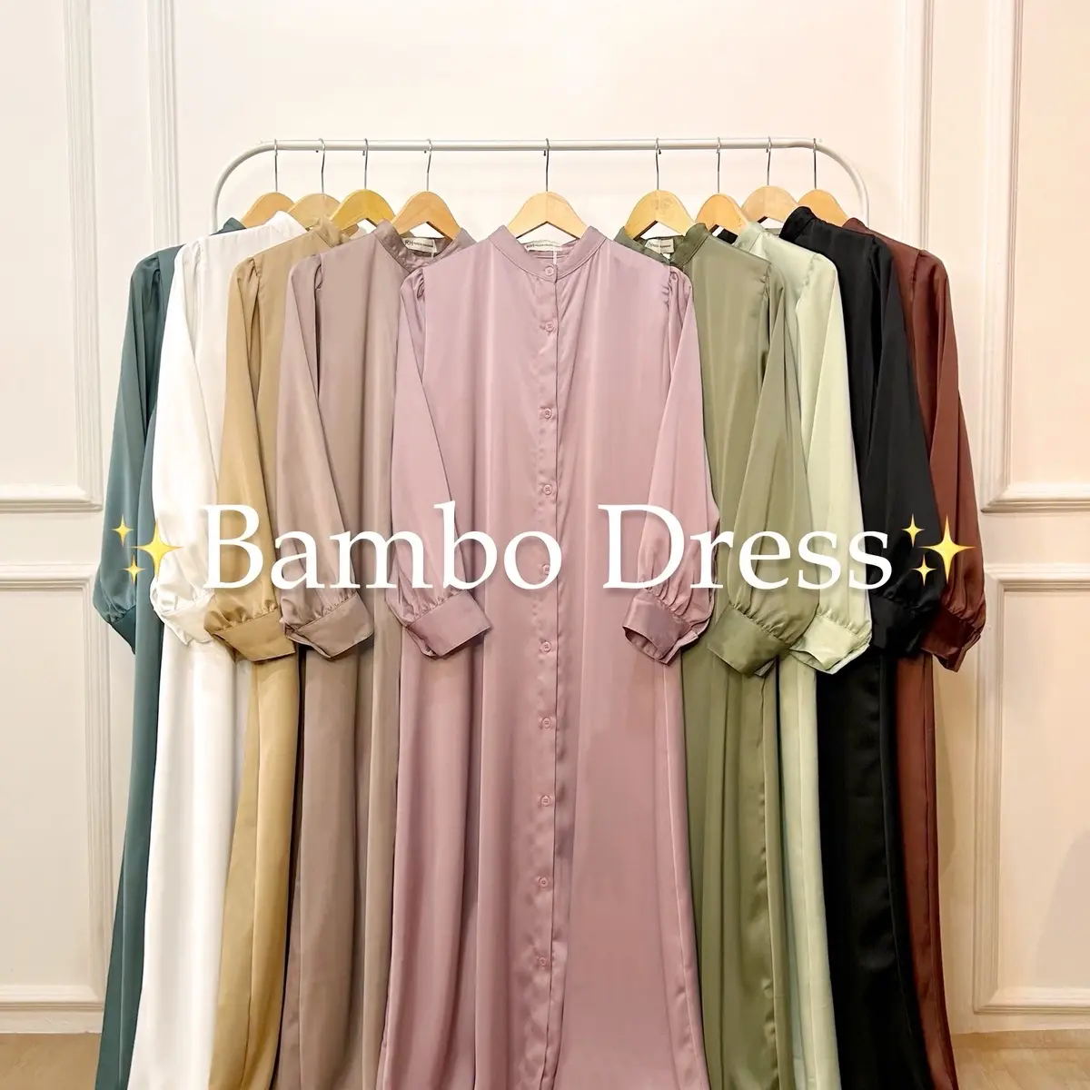 RH Col Bambo Dress Silk New ( gamis terbaru lebaran )