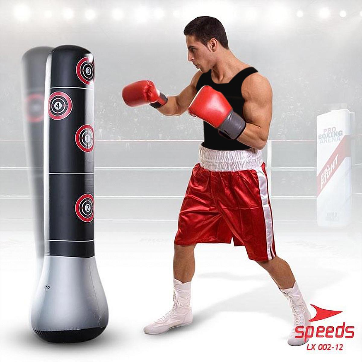SPEEDS Samsak Tinju Bela Diri Vertical Tiang Samsak Berdiri Punching Bag Balon Tinju Punch Target 002-12