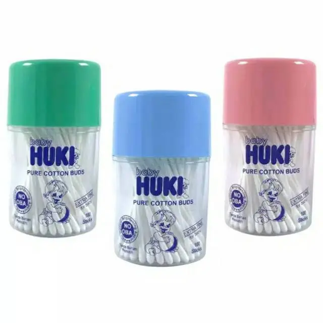 Huki Cotton Buds Extra fine for Baby Kemasan Tabung