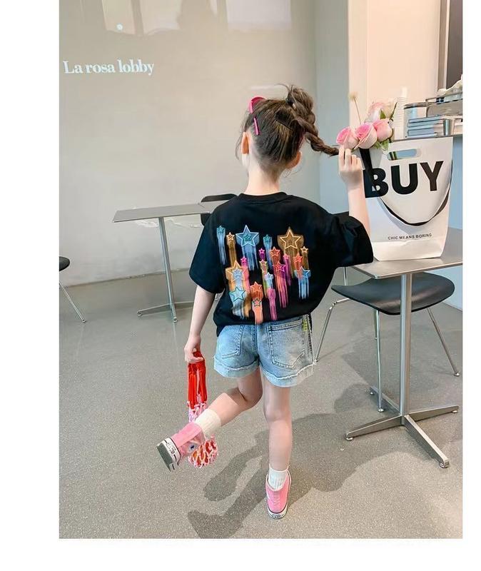 Product Introduction of เสื้อยืดแขนสั้นเด็กผู้หญิง ฤดูร้อน 2024 มาใหม่ สไตล์เกาหลี แฟชั่น เสื้อยืดฤดูร้อนสำหรับเด็ก เสื้อเชิ้ตครึ่งแขน สาวน้อย 11