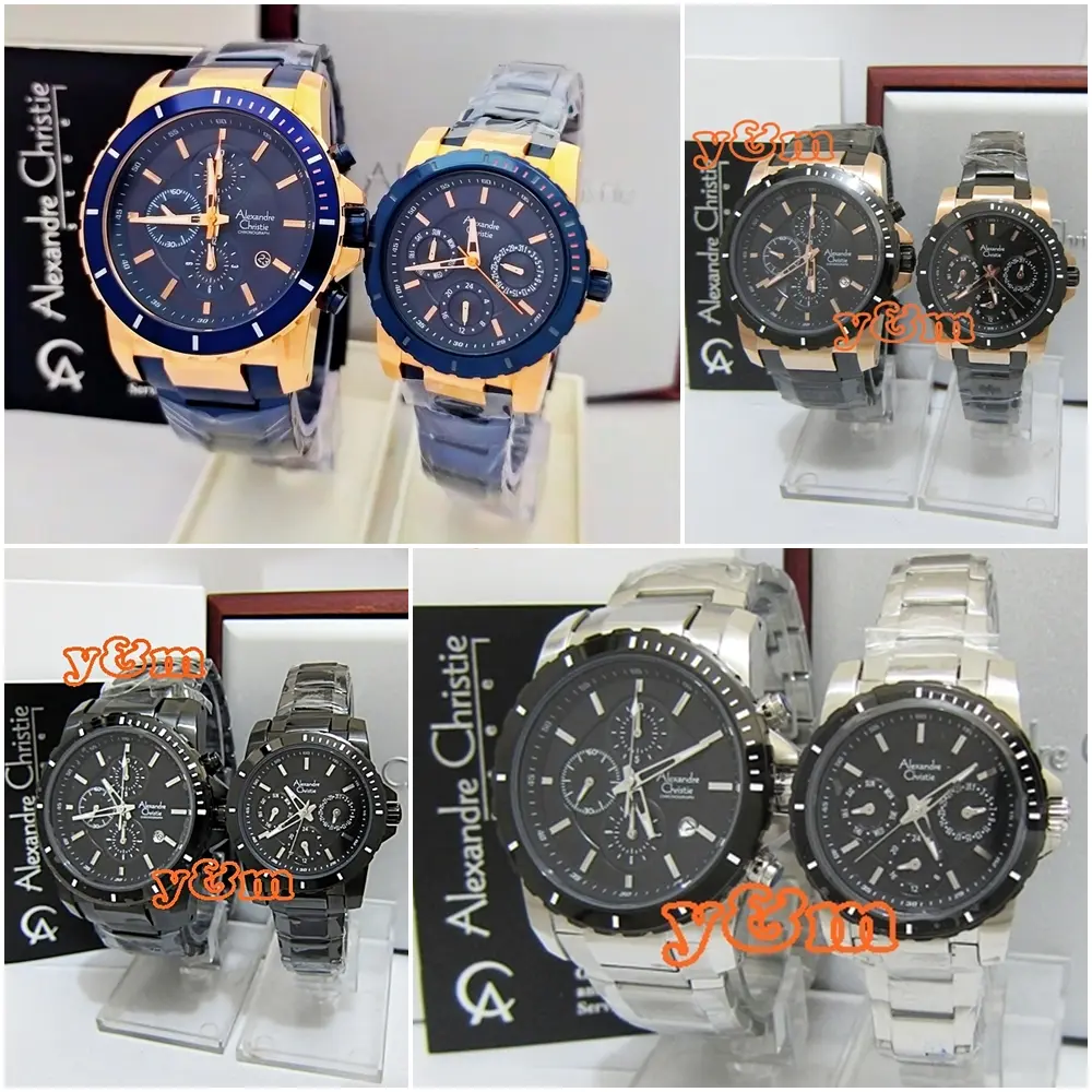 Jam Tangan Pria Wanita Pasangan Alexandre Christie AC 6141 MC BF Original jam tangan  alexandre christie