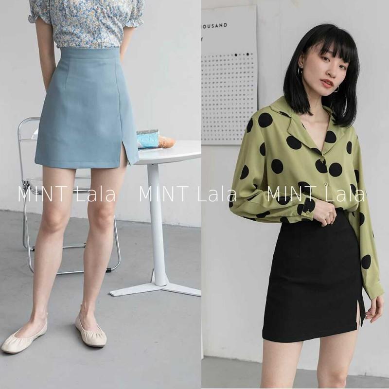 Chân Váy Chữ A Chân Váy Công Sở Đẹp Cho Nữ Phong Cách Hàn Quốc Xẻ Bên - Hàng Loại 1 8