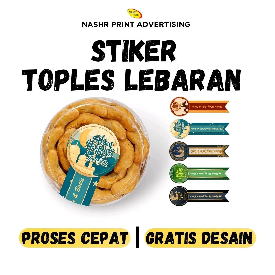 STIKER LEBARAN LABEL MAKANAN SEGEL TOPLES ANTI AIR