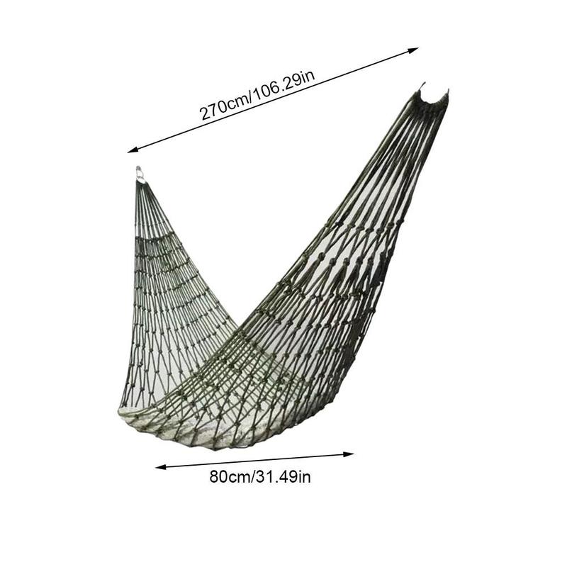 Product Introduction of Portable Outdoor Sport Hammock Outdoor Camping Hammock Mesh Net For Garden Beach Yard Travel V4V7 25
