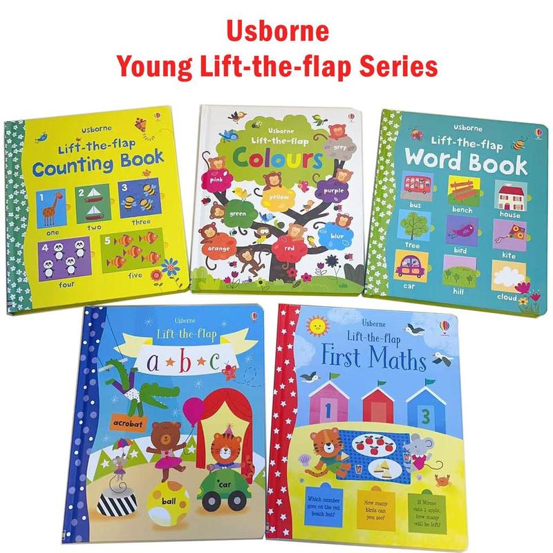 Product Introduction of Usborne Flap-the-Flap Series Books | Early Learning Children's Book | Number, Color, Word, Counting, Maths Learning 9