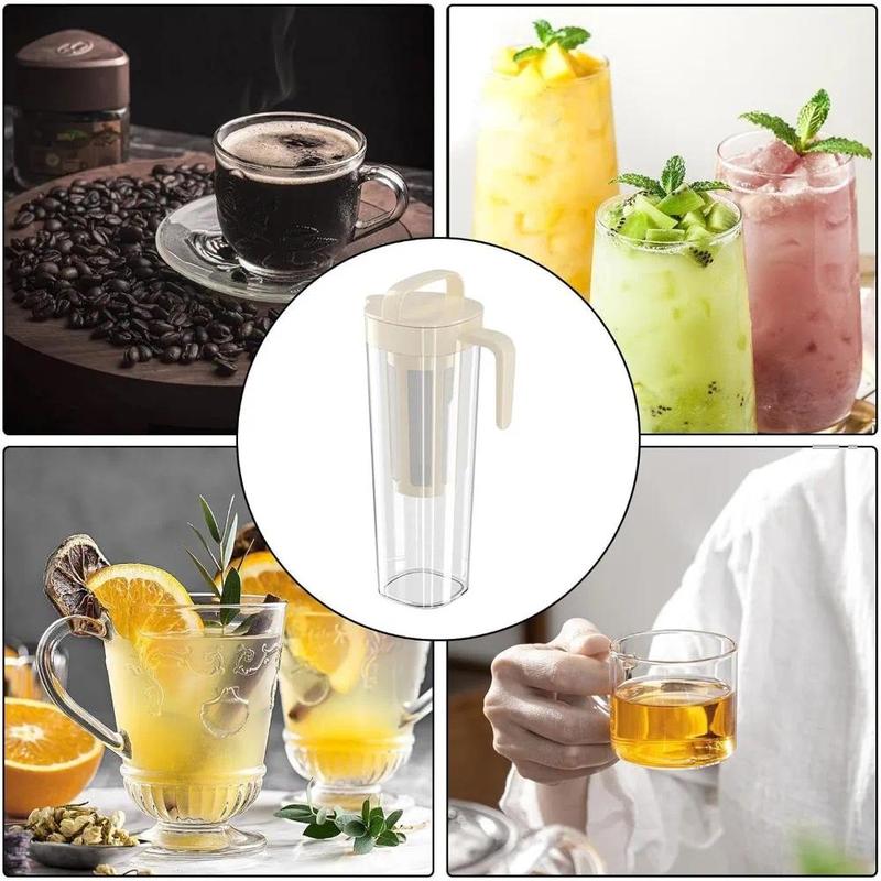 Product Introduction of Outdoor manual cold brew coffee maker, Filter ice fruit teapot Coffee Juice Bar, Restaurant, Kitchen, Camping coffee pot 7