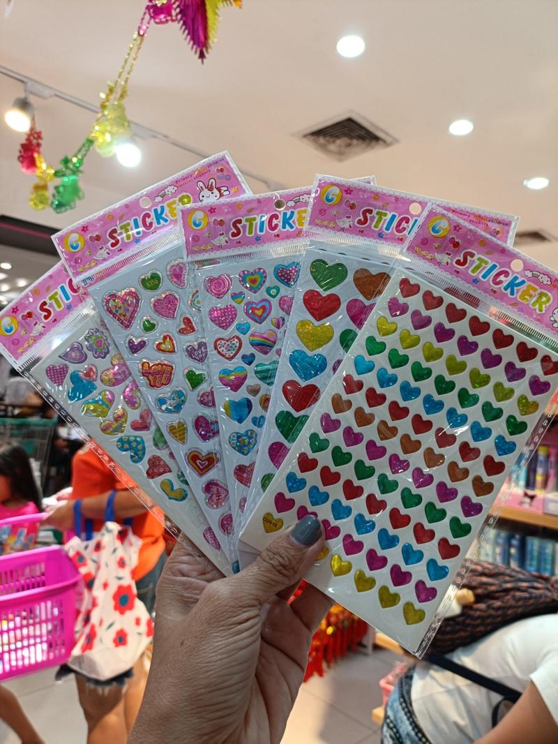 Product Introduction of สติ๊กเกอร์เกอร์หัวใจ1แพคมี10แผ่น ขายส่ง12แพค(120แผ่น) 1
