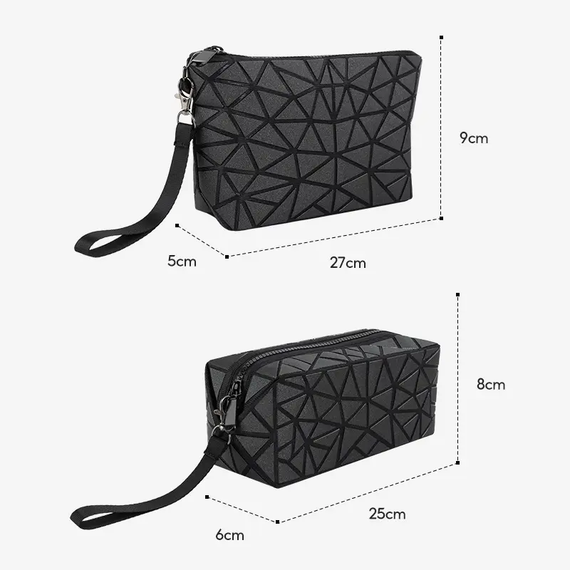OHSOME - La motti Diamond / Rectangular Diamond Cosmetic Bag Black 8