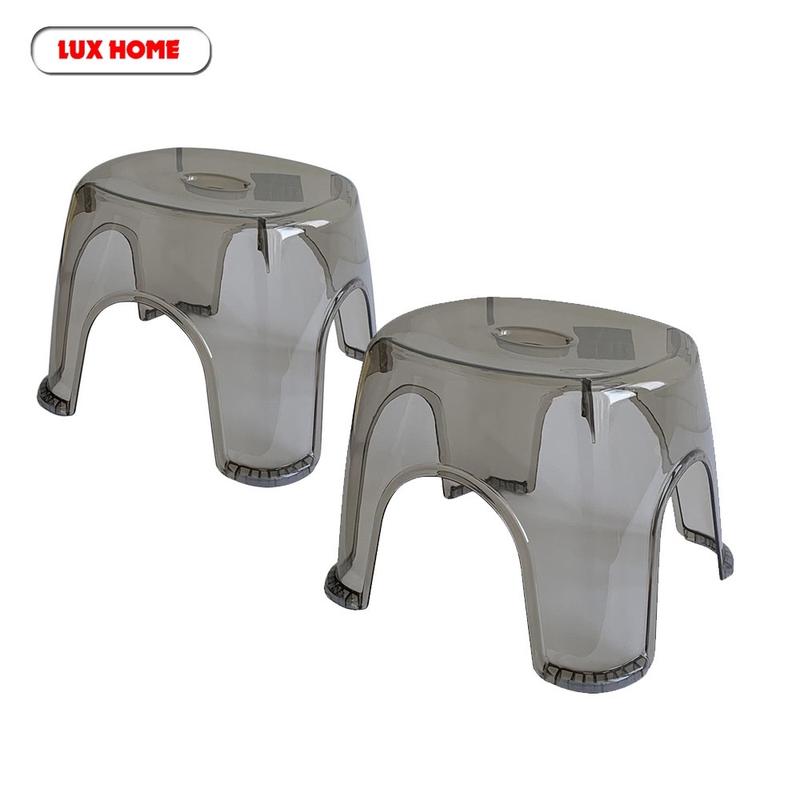 Ghế nhựa Acrylic trong suốt chân chống trượt màu hồng, kích thước 31 x 25 x cao 21cm ( khách lấy màu nhắn tin shop chọn màu nhé)