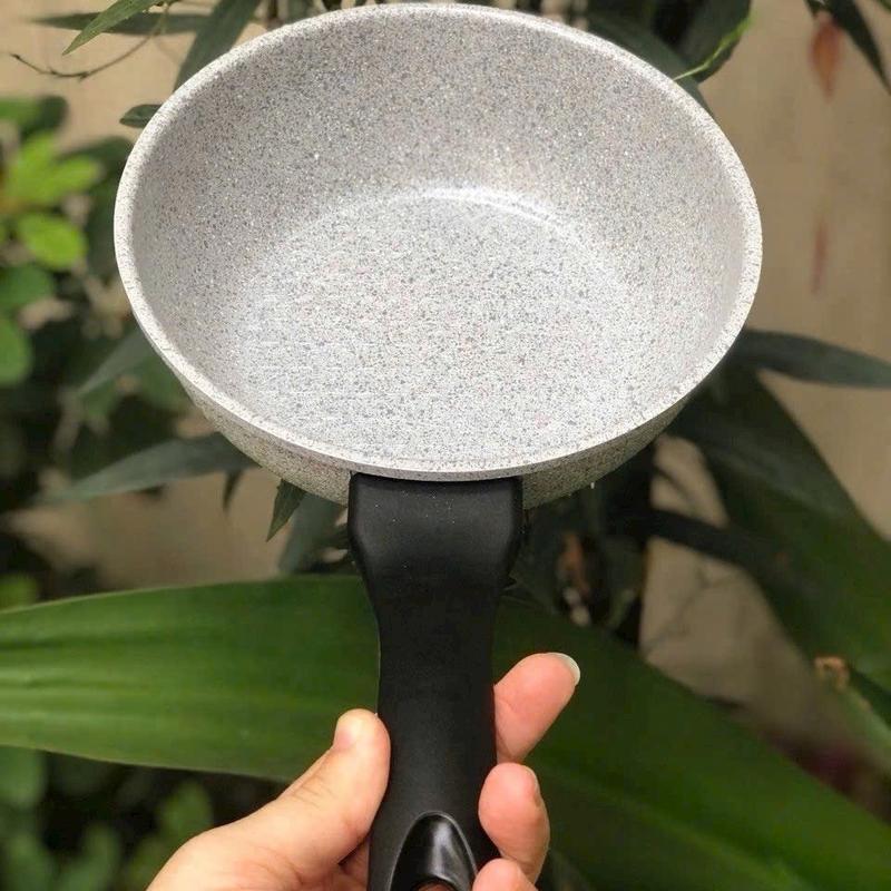 Chảo Đúc 5 Lớp Ecoramic 18cm Không Từ Chính Hãng c hảo đá inox chao chong nướng mini long gang peng gorengan chiên nồi chống bếp 4