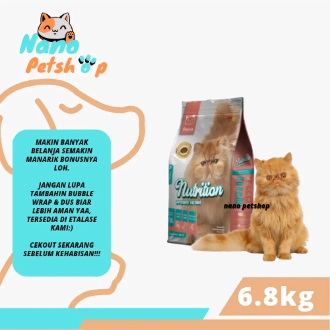 Nano.petshop - Makanan Kucing - Nutrition Cat 6.8kg