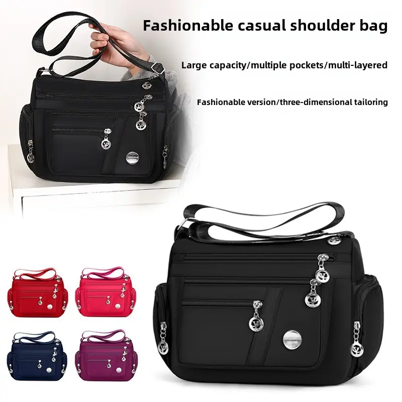 Women handbags cheap large beautiful crossbody shoulder bag cross bag female canvas handbag woman waterproof sling bag women Korean style