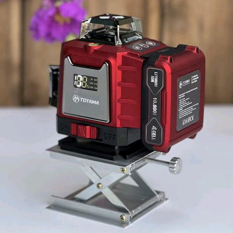 Máy cân mực Laser 16 tia treo tưởng TOYAMA 4D-350G , Pin lớn 10.800maH , bảo hành 12 tháng