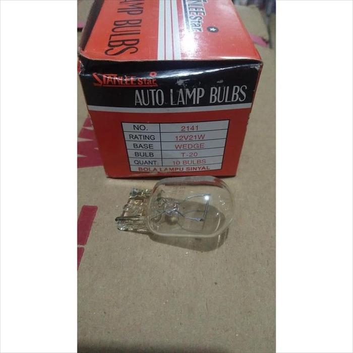 Gambar Bohlam Lampu Tancap Mobil T20 12V Kaki 1 21W Stanlee Star 2141 dari JayaRayaParts Kab. Tangerang Tokopedia