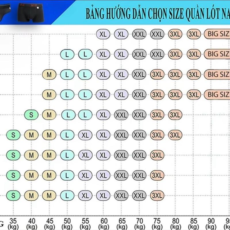 Combo 5  quần Sịp Tam giác cho nam cạp 4cm vải thun lạnh, kháng khuẩn khử mùi có dãn 4 chiều lưng trơn dễ mặc Boxer Quần Boxer Quần lót Menswear 8
